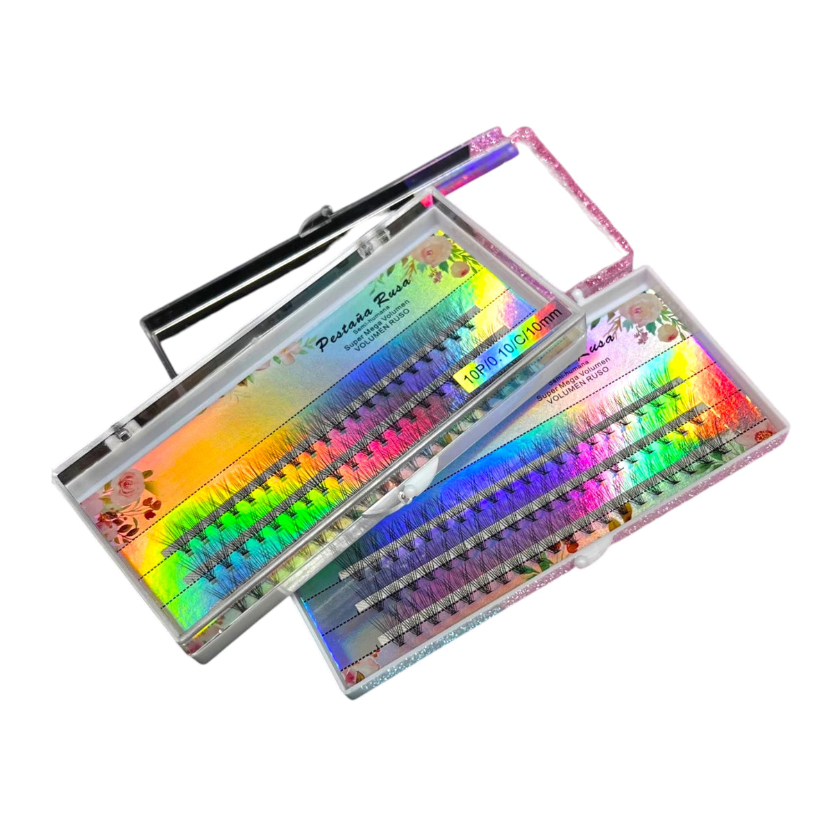 PESTAÑAS VOLUMEN RUSO MARCA QUEENIGHT 10P 14MM