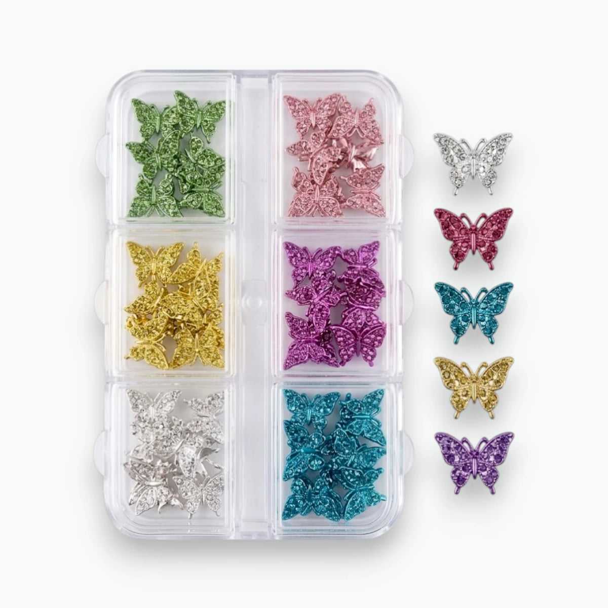 LAZOS Y MARIPOSAS DE METAL X6